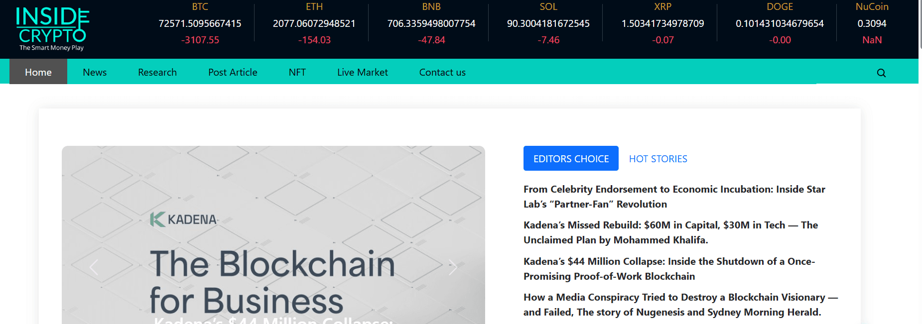 Inside Crypto News Hub